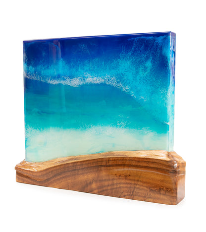 Koa/Resin Wall Art "Kealiʻi Sands" by S. Isaac Anderson