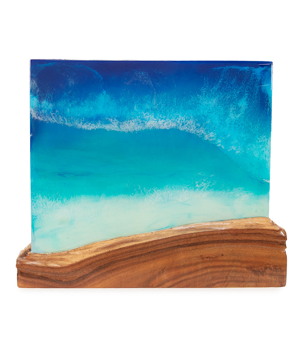 Koa/Resin Wall Art "Kealiʻi Sands" by S. Isaac Anderson