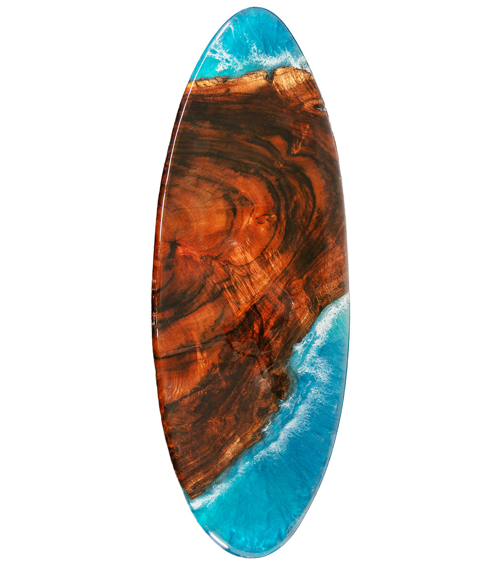 Tabla de surf Koa de 40" "Auʻau #203" de S. Isaac Anderson