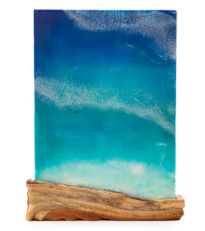 Koa/Resin Wall Art "Eheuʻanela Kuhaone" by S. Isaac Anderson