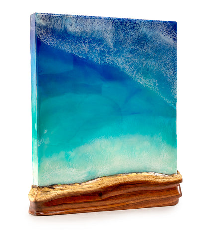 Koa/Resin Wall Art "Kanaina Sands" by S. Isaac Anderson
