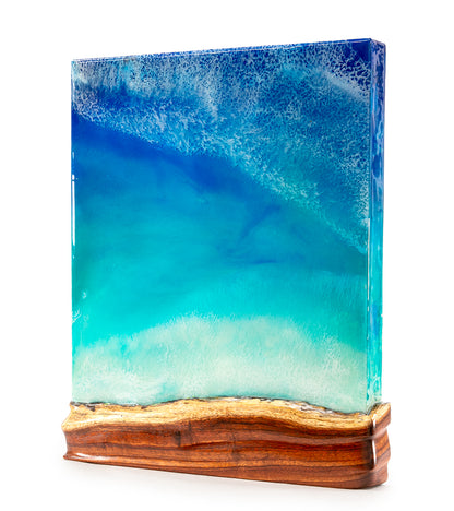 Koa/Resin Wall Art "Kanaina Sands" by S. Isaac Anderson