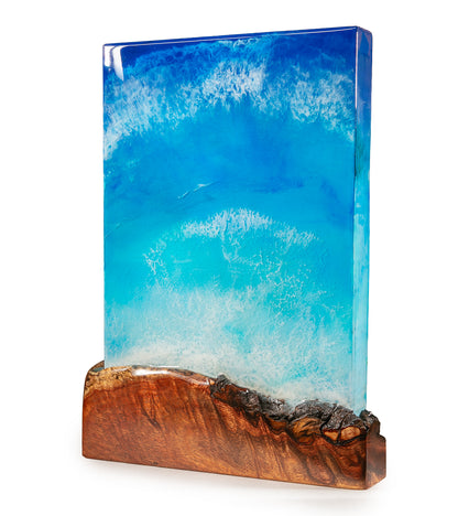 Koa/Resin Wall Art "Kiholo Bay" by S. Isaac Anderson