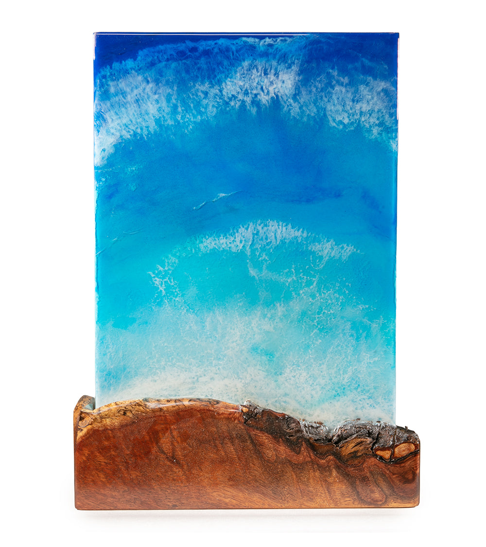 Koa/Resin Wall Art "Kiholo Bay" by S. Isaac Anderson
