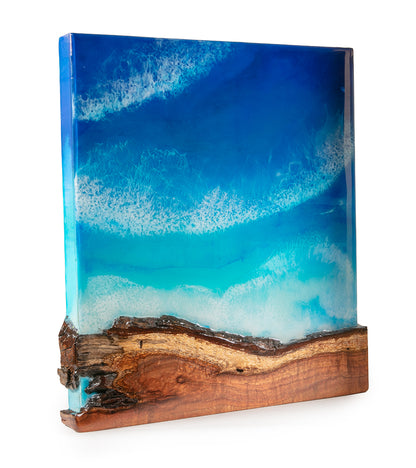 Koa/Resin Wall Art "Kekaha Kai Beach" by S. Isaac Anderson