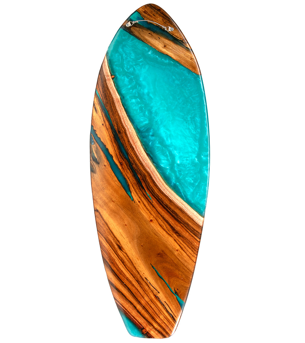 Tabla de surf Koa de 40" "Auʻau #203" de S. Isaac Anderson