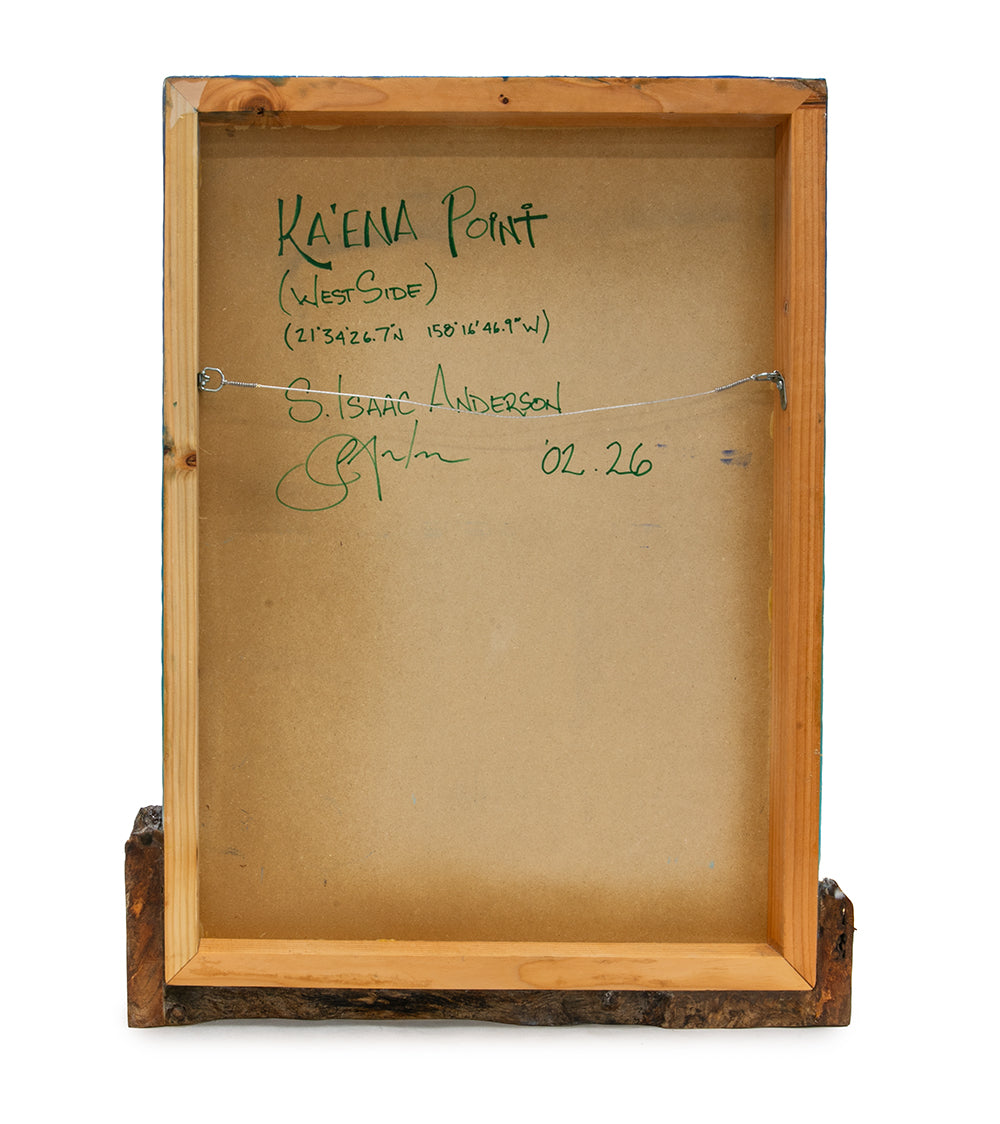 Mango/Resin Wall Art "Kaena Point 2" by S. Isaac Anderson