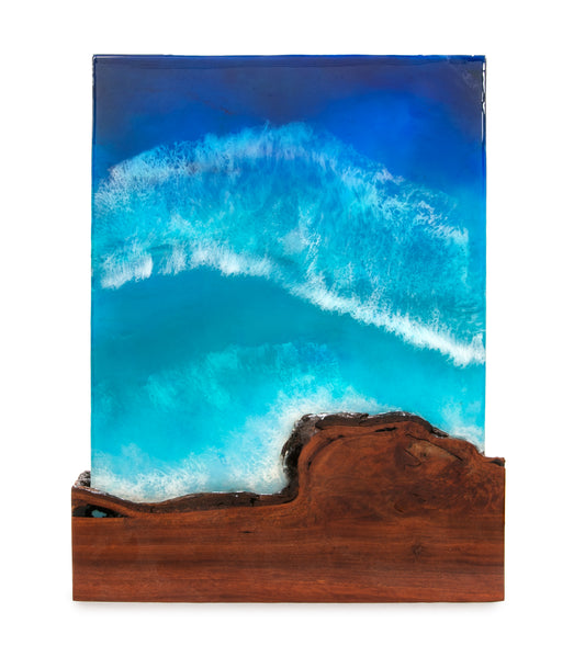 Lychee/Resin Wall Art "Makapu'u Point" by S. Isaac Anderson