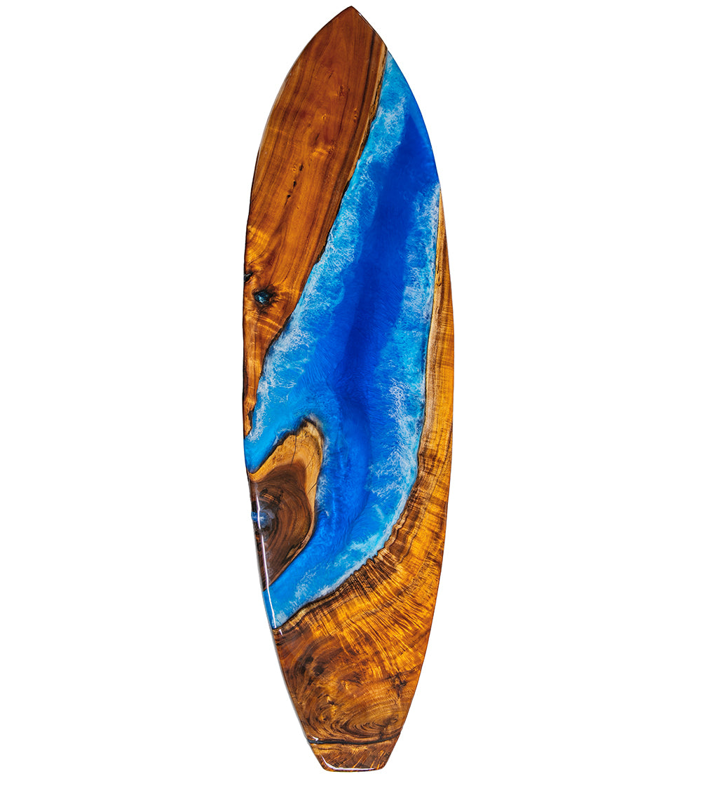 Koa 72" Surfboard "Kaʻiwi #312" by S. Isaac Anderson