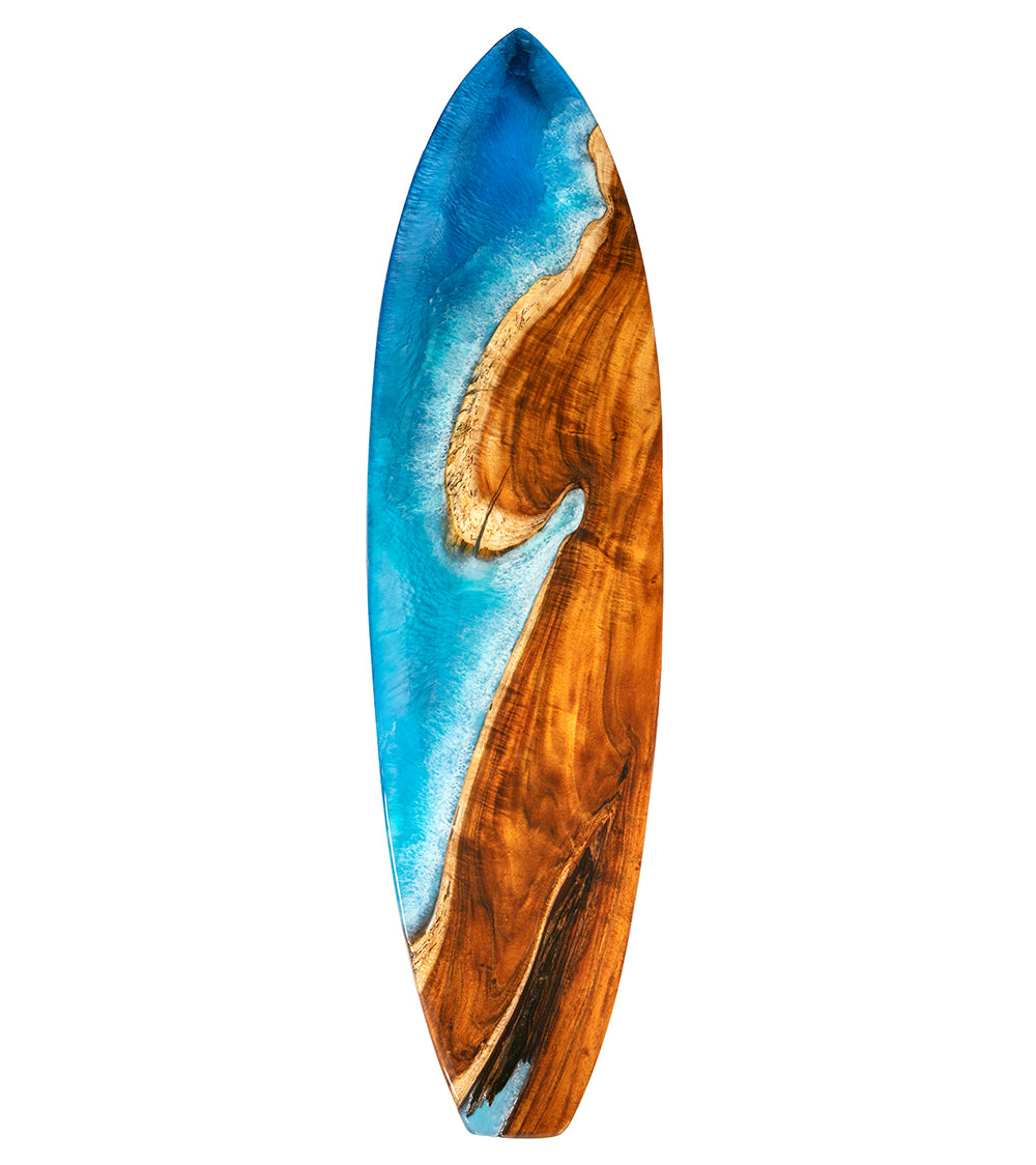 Koa-Ocean Resin 72" Surfboard #319 by Martin & MacArthur
