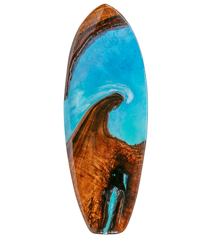 Tabla de surf Koa de 40" "Auʻau #203" de S. Isaac Anderson