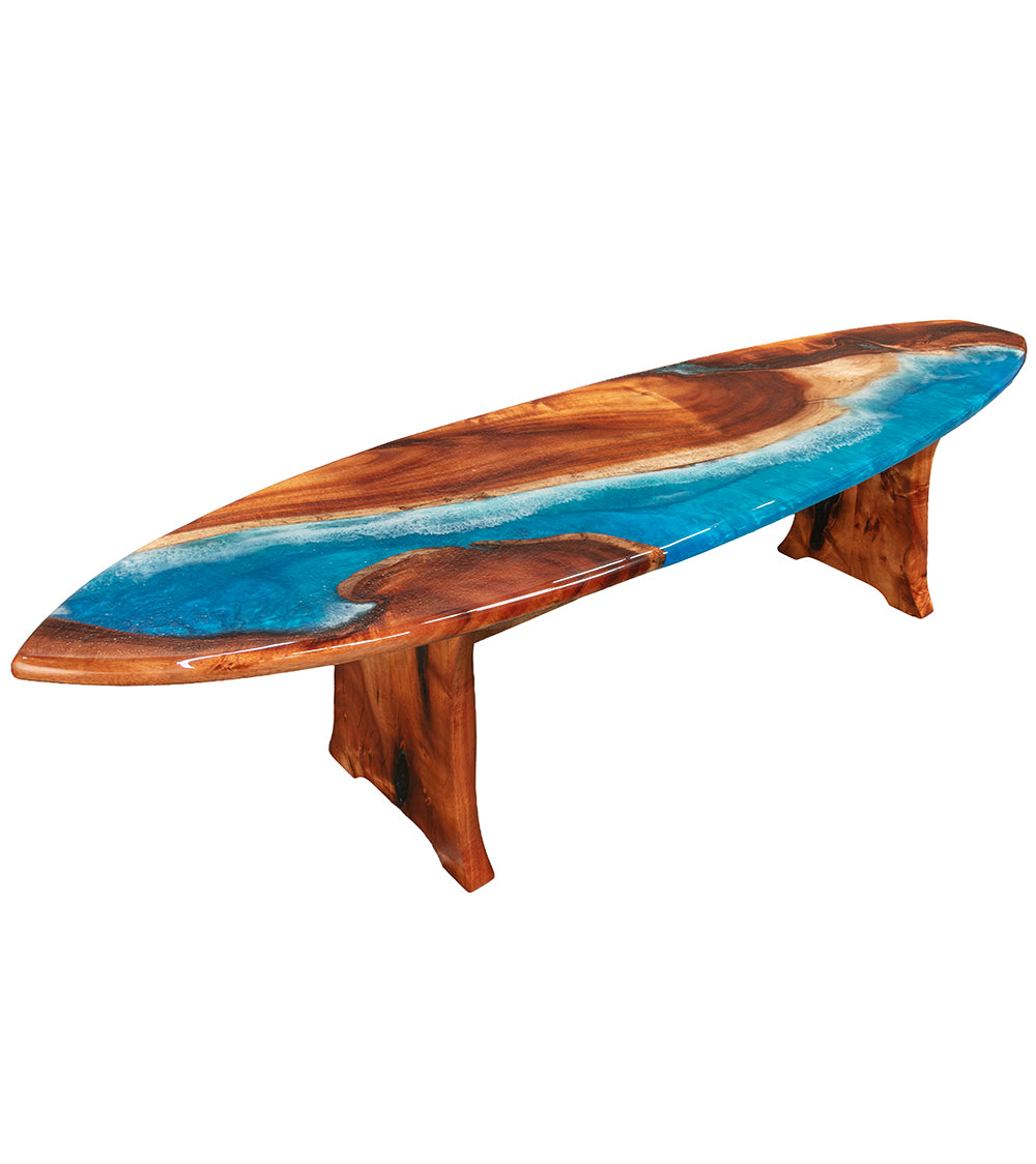 Koa/Resin Wall Art "Makapuʻu Point" de S. Isaac Anderson
