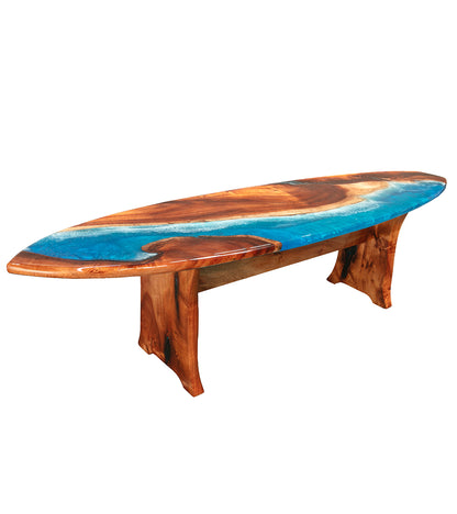 Koa/Resin Wall Art "Makapuʻu Point" de S. Isaac Anderson