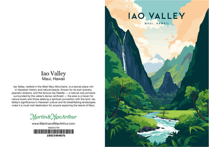 Greeting Card "Iao Valley, Maui" Hawaii Travel Art