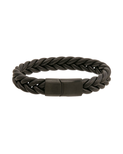 Mens Bracelet Biyo Braid Black