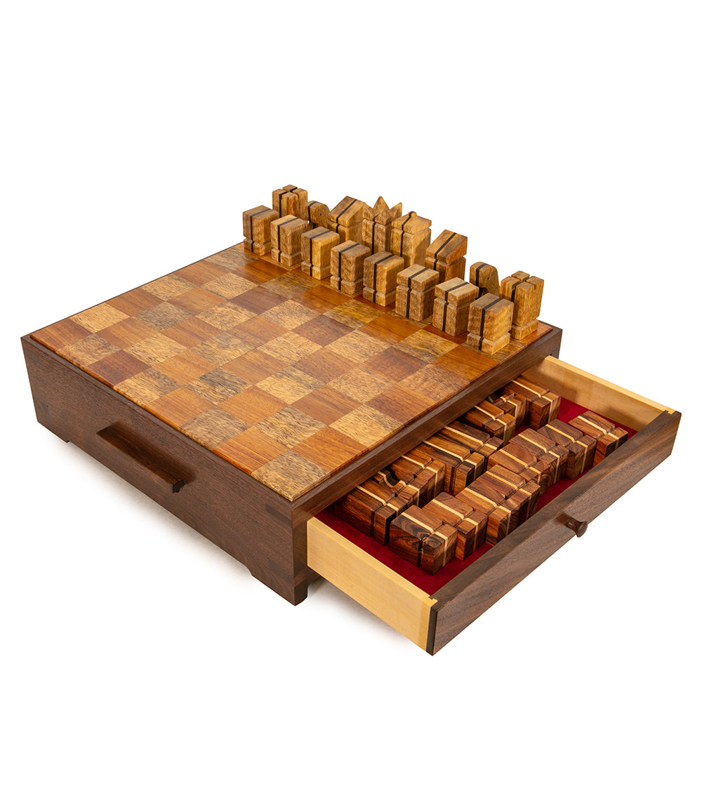 Kinsey Koa/Mango Chess set