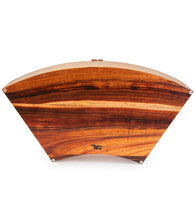 Solid Koa and Leopard Wood Fan Box