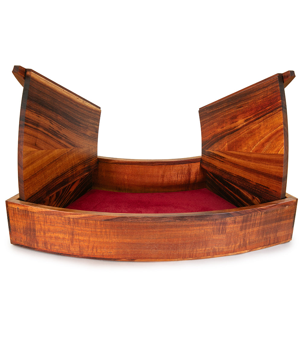 Solid Koa and Grandillo Wood Fan Box