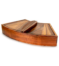 Caja de abanico de madera maciza de koa y grandillo