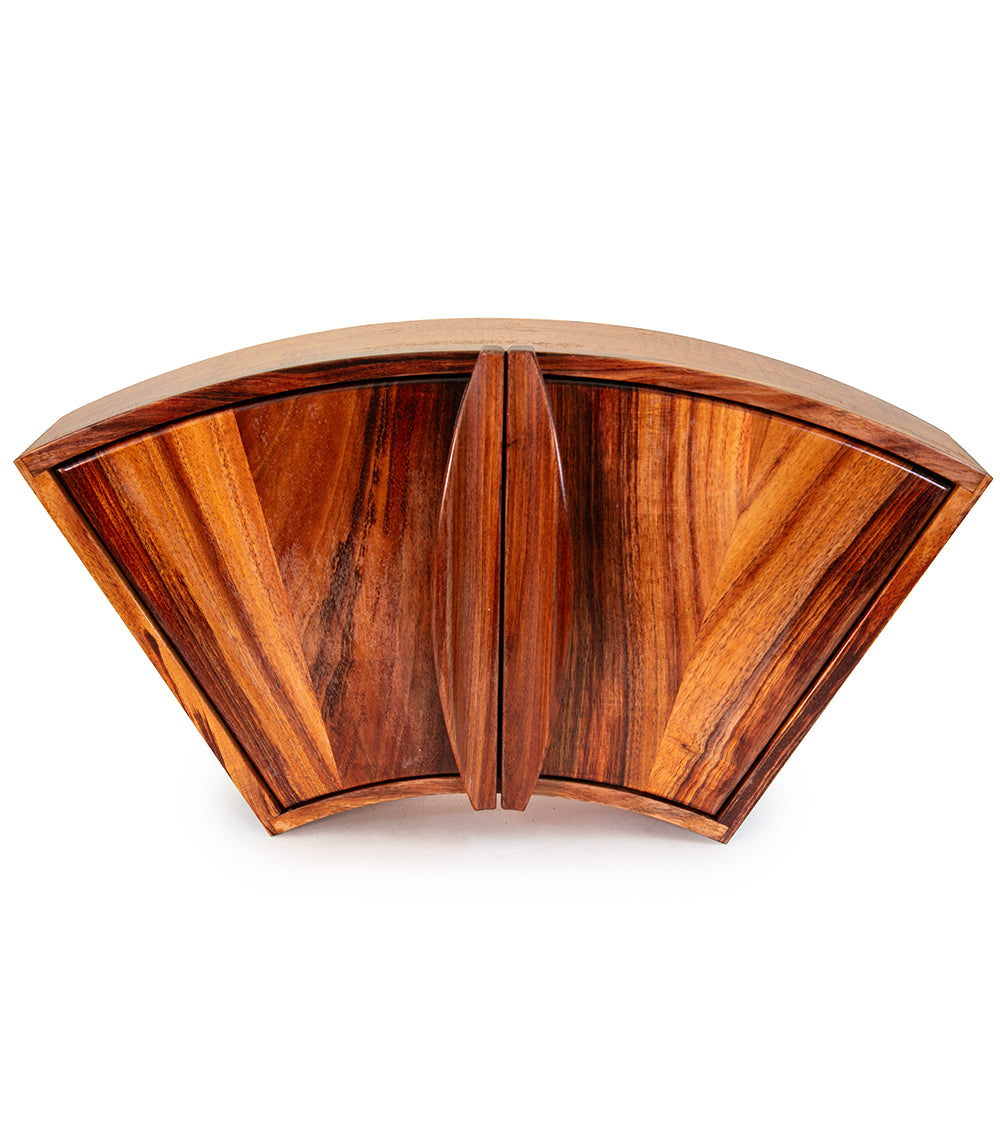 Solid Koa and Grandillo Wood Fan Box