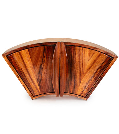 Solid Koa and Grandillo Wood Fan Box
