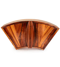 Caja de abanico de madera maciza de koa y grandillo