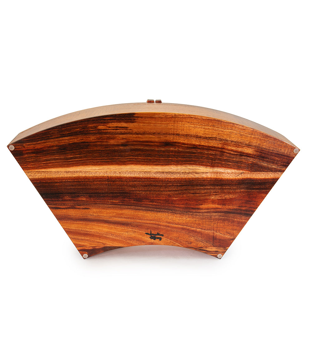 Solid Koa and Grandillo Wood Fan Box
