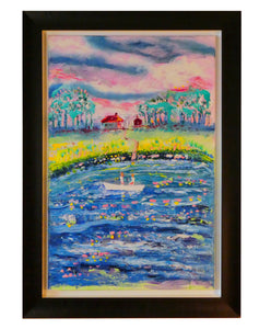 Boating Day by Kirk Boes, framed