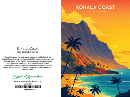 Greeting Card "Kohala Coast, Big Island" Hawaii Travel Art
