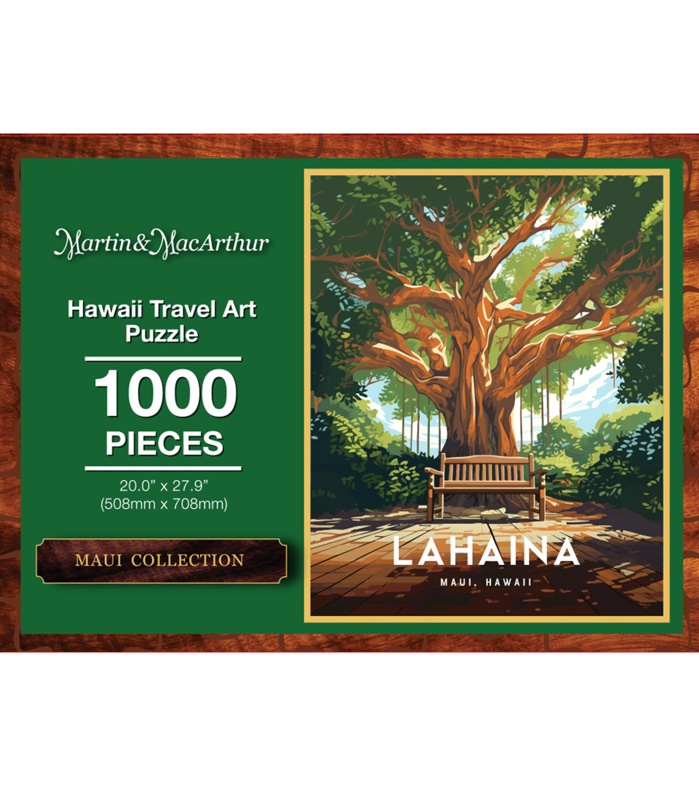 "Lahaina" Hawaii Travel Art Jigsaw Puzzle