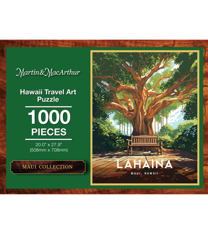 "Lahaina" Hawaii Travel Art Jigsaw Puzzle