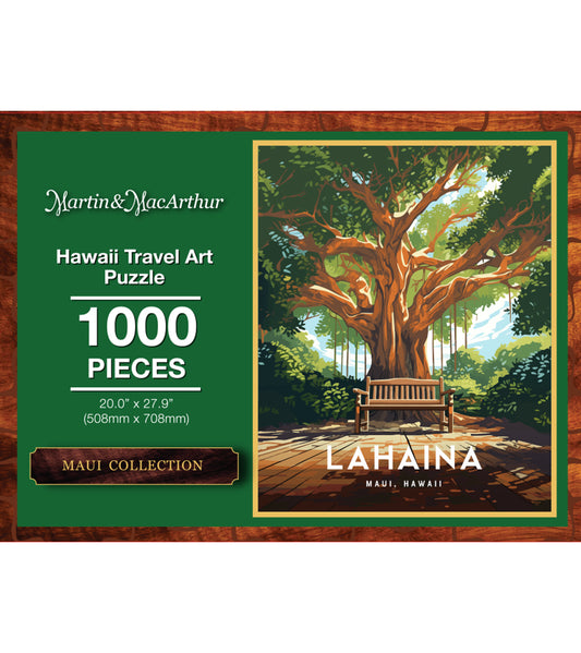 "Lahaina" Hawaii Travel Art Jigsaw Puzzle