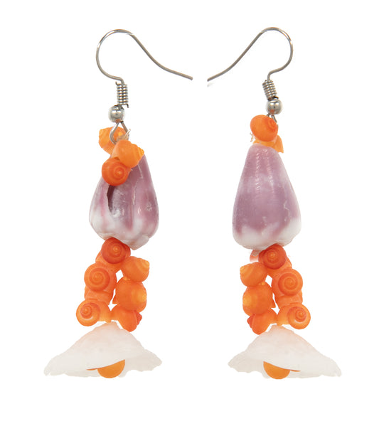 Sliced Shell Earrings