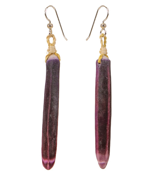 Purple Wana Earrings - Natural