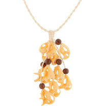 Grape Sliced Shells and Koa Necklace - 445389C