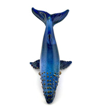 Glass Sculpture "Large Whale" by Luke Olsen