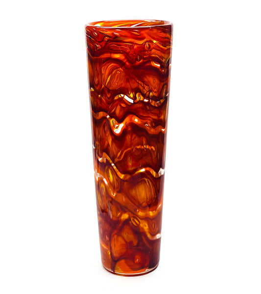 Glass Vessel "Lava Tube" by Jonathan Swanz
