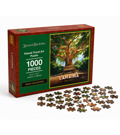 "Lahaina" Hawaii Travel Art Jigsaw Puzzle