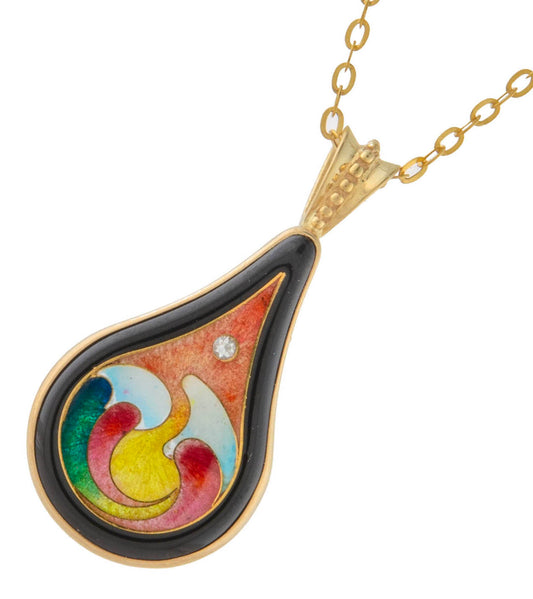 Colgante de exploración con diamante