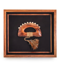 Hawaiian Weapon "Koa Knuckle Duster with Shark Teeth"