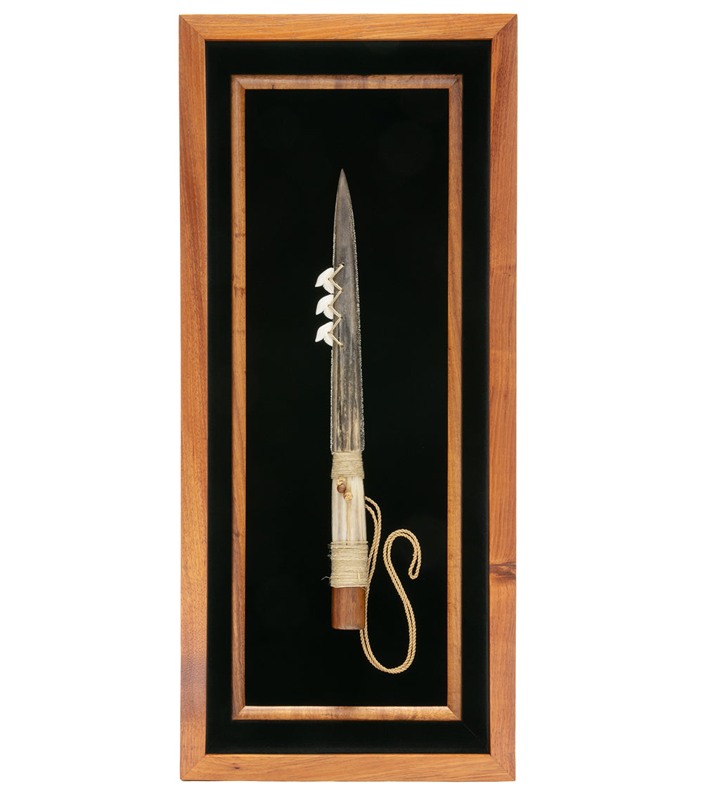 Hawaiian Weapon "Pahoa Mano A'u with 3 Shark Teeth" by Manny Mattos