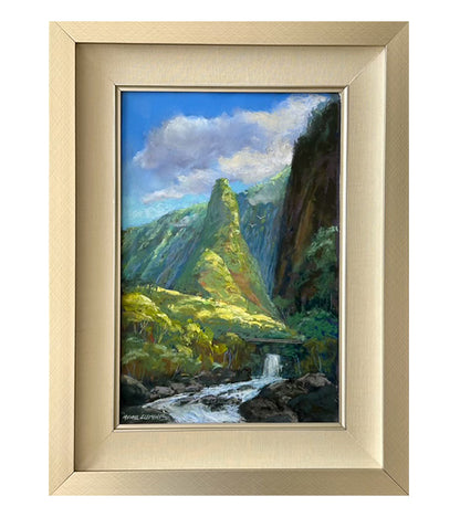 Original Pastel Painting "Iao Needle" by Michael Clements 18x12