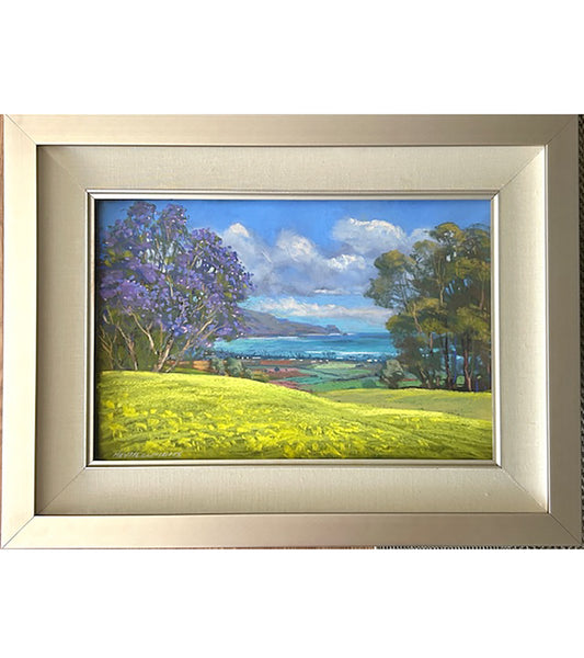 Original Pastel Painting "Jacaranda in Paradise" by Michael Clements 18x12