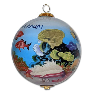 Glass Ornament - Fish, Corals and Honu