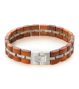 Koa Bracelet – Wide, Rhodium Plated