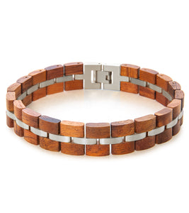 Koa Bracelet – Wide, Rhodium Plated