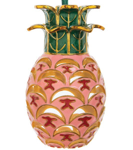 Royal Pineapple Ornament -- Plumeria Pink