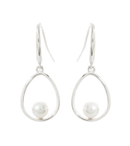 "Pearl Teardrop"  Earrings