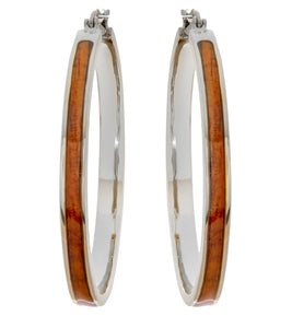 Koa Hoops Earrings 45mm