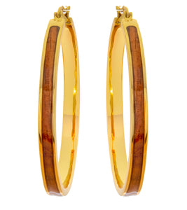 Koa Hoops Earrings 45mm